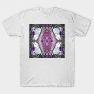 Lilly Pond and Vines in Magenta by South Australian artist Avirl Thomas T-Shirt